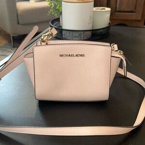 Michael Kors Blush Pink Saffiano Leather Crossbody Bag